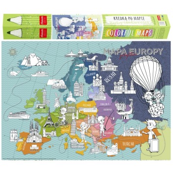 Coloring map XXL "Monuments...