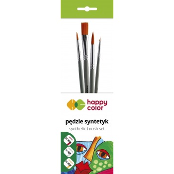 Set of synthetic brushes...