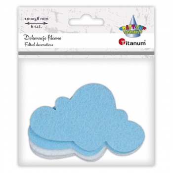 Dekoracje filcowe Chmury 6...