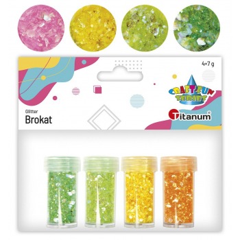 Pastellloser Glitter 4x7g...