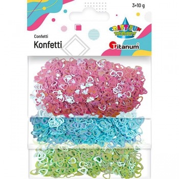 Konfetti kolorowe serca 3 x...