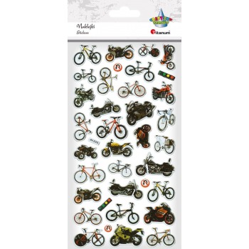Convex stickers motorbikes,...