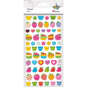 Stickers convex colored...