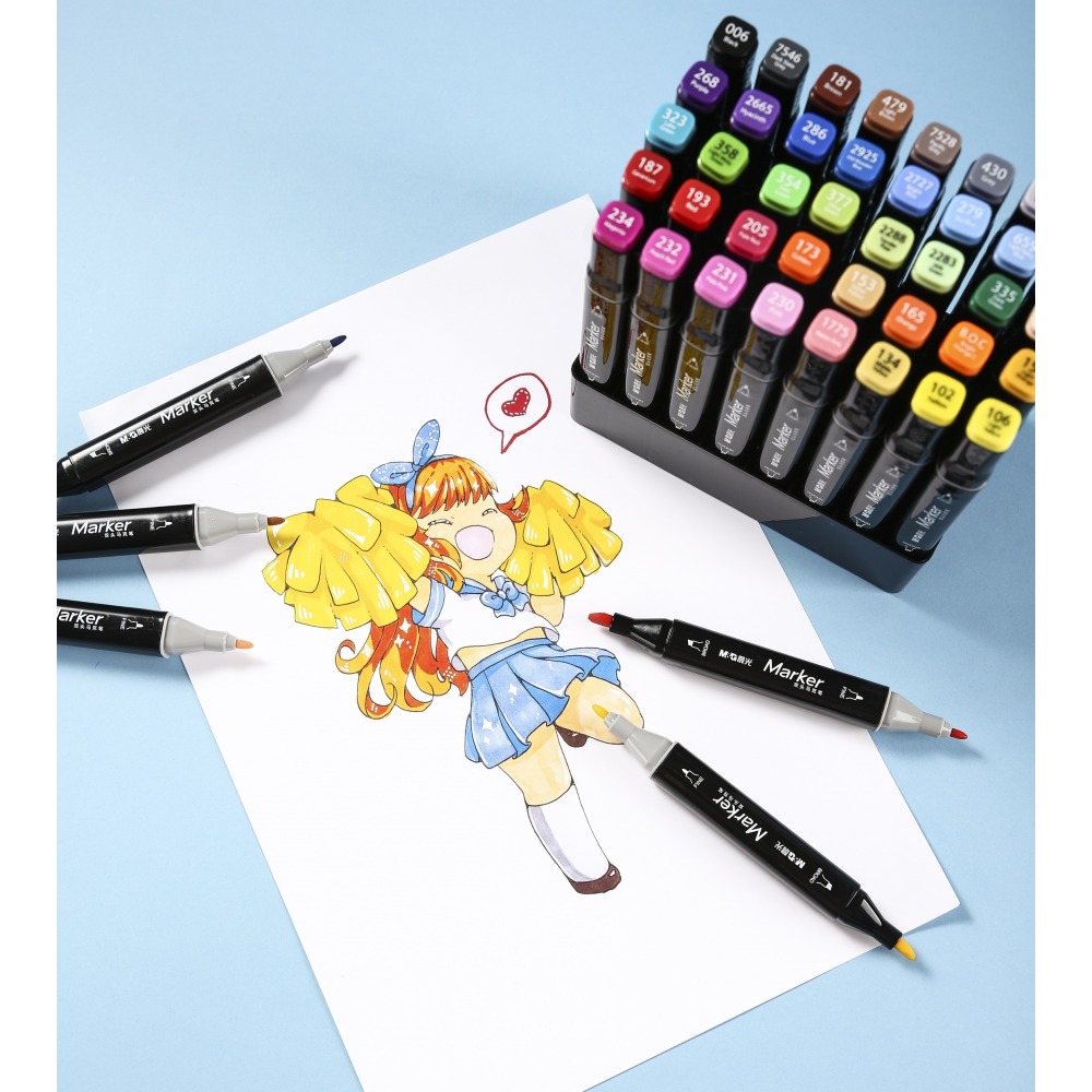 Marker artystyczny alkoholowy dwustronny zestaw 40k M&G
