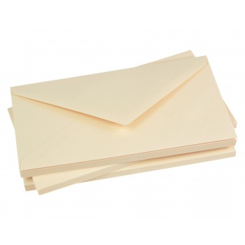 Cream colored envelopes...
