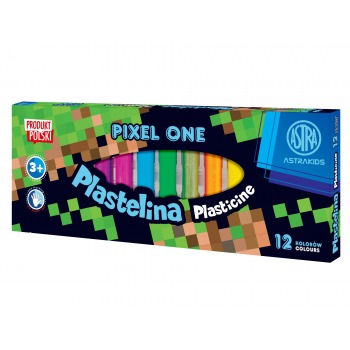 Plastilin 12 Farben Pixel...