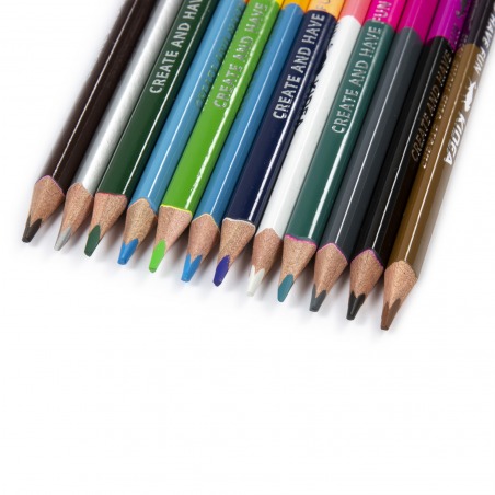 12pcs Mixed Color Drawing Pencils
