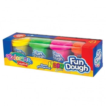 Plastik Spaß Knete 4 Farben...