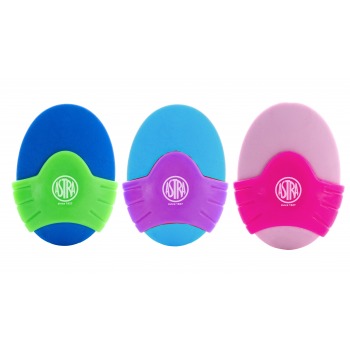 Oval eraser with handle Astra