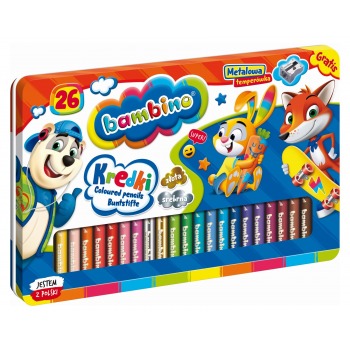 Thick 26 color pencils in a...