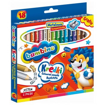 Pencil crayons 18 colors in...