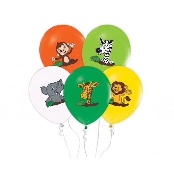 Safari Animals Balloons 12"...