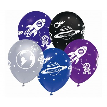 Cosmos balloons 12" 5pcs Godan