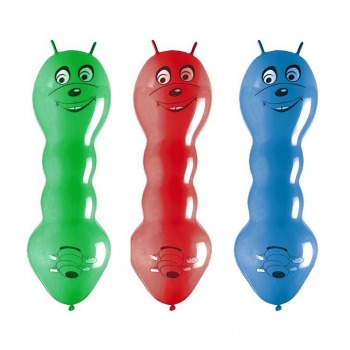 Earthworm balloons with...