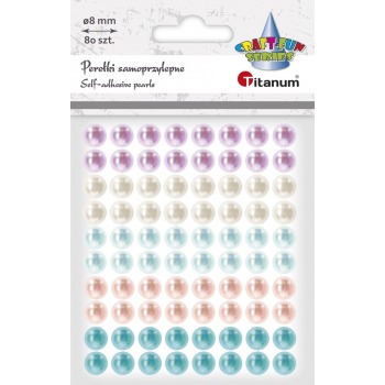 Self-adhesive beads 8mm mix...