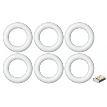 Styropor-Wimpel 22cm 6...