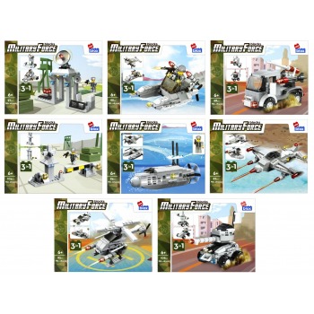 Klocki Militaria 3w1...