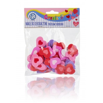 Pastel Hearts foam stickers...