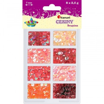 Pailletten Mix rot rosa...