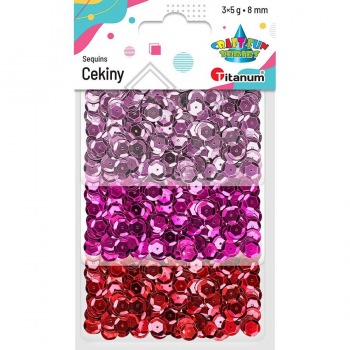 Metallic pink and red...