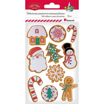 3D paper Christmas stickers...