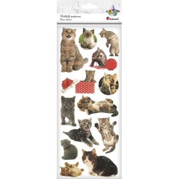 Paper stickers Cats 13 pcs...
