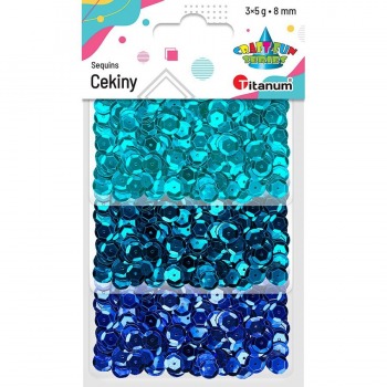 Blaue Metallpailletten 3x5g...