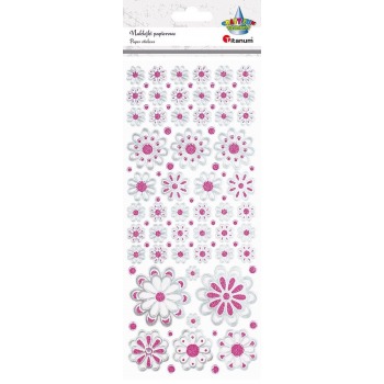 Papieraufkleber Blumen...