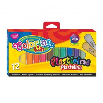 Plastilin 12 Farben Gold +...