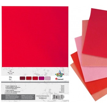 Felt for decoration RED MIX...