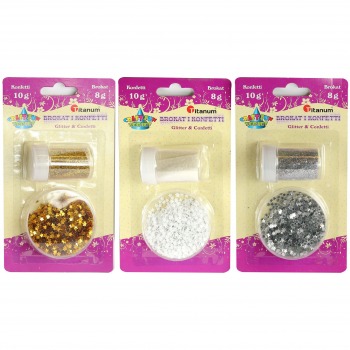 Glitter + confetti 18g set...