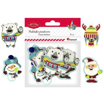 3D foam stickers Santa...