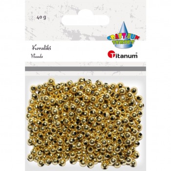 Gold threading beads 40g...