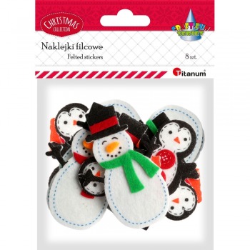 3D Filzsticker Schneemann...