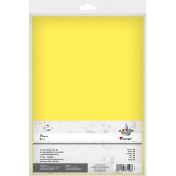 Decorative foam yellow A4 5...