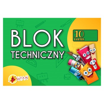 Blok techniczny biały