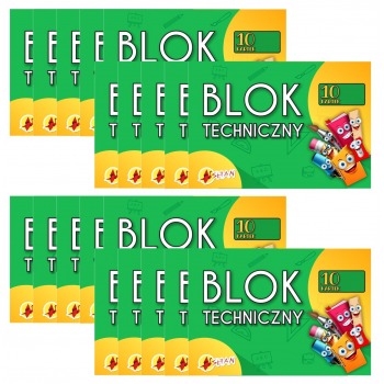 Blok techniczny biały A4...