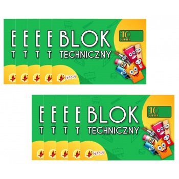 Blok techniczny biały A3...