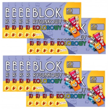 A4 color drawing block set...