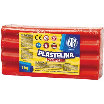 Plastelina 1kg Astra Czerwona