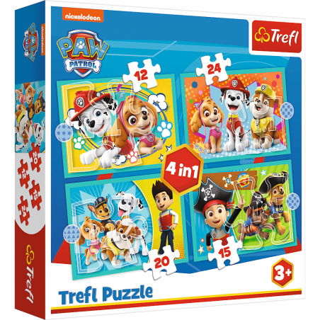 Puzzle 4in1 Psi Patrol Happy Crew Trefl 3+