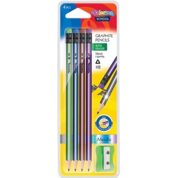 Pencil with eraser HB 4...