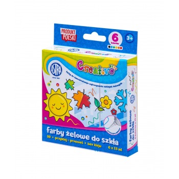 Gel paints for glass, set...