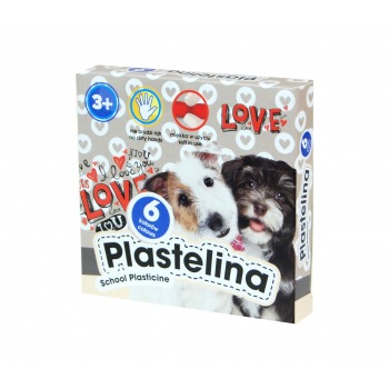 Knetmasse 6 Farben Astra Hund