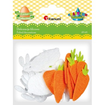 Felt decorations Hares and...