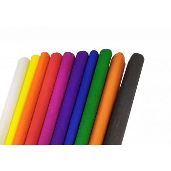 Crepe paper, mix of colors...