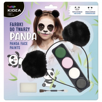 Face paints with Panda band...
