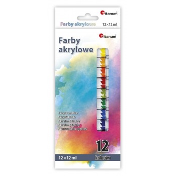 Farby akrylowe w tubce 12k...
