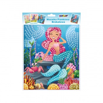 Mermaid glitter foam mosaic...