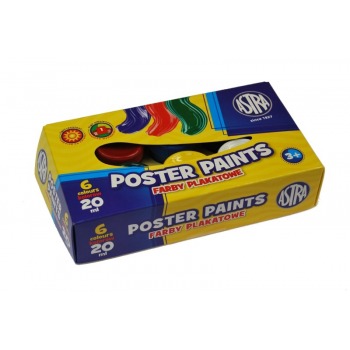 Farby plakatowe 6 kolorów -...